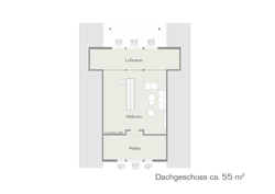 Blockhaus "Espoo 108" - Grundriss OG