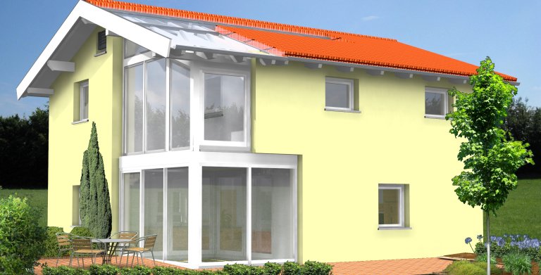 Planungsbeispiel Einfamilienhaus 120H20 von Bio-Solar-Haus