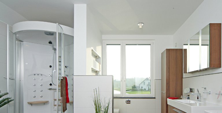 Musterhaus Style Fertighaus WEISS - Badezimmer Copyright: 