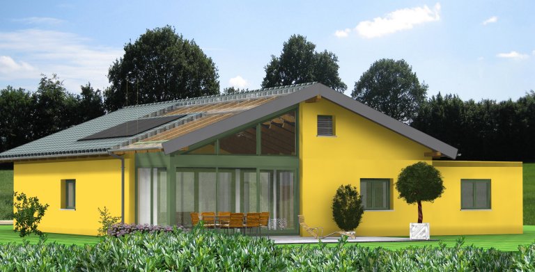 Planungsbeispiel Bungalow 145H10 von Bio-Solar-Haus