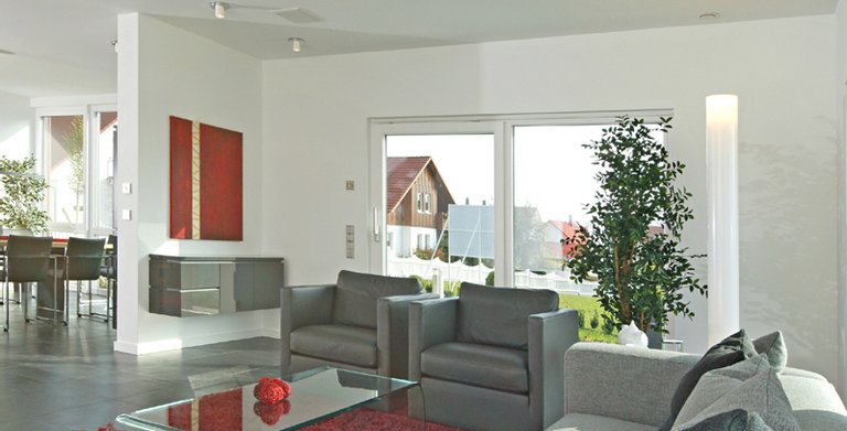 Musterhaus Style Fertighaus WEISS - Wohnbereich Copyright: 