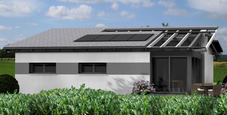 Planungsbeispiel Bungalow 95H10 von Bio-Solar-Haus