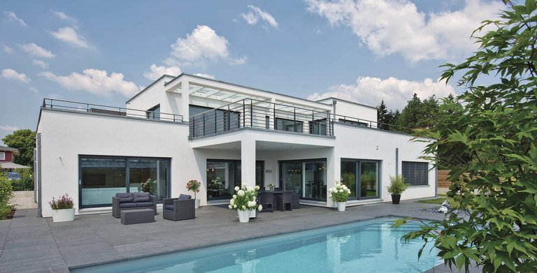 Luxusvilla im Bauhaus-Stil Copyright: WeberHaus