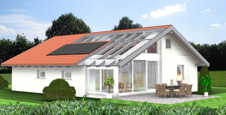 Planungsbeispiel Bungalow 108H10 von Bio-Solar-Haus