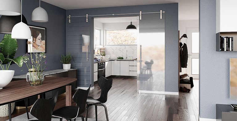 Die Küche in der Entwurfsplanung wurde als separater Raum zum offenen Ess- und Wohnzimmer geplant. Copyright: TALBAU-Haus GmbH