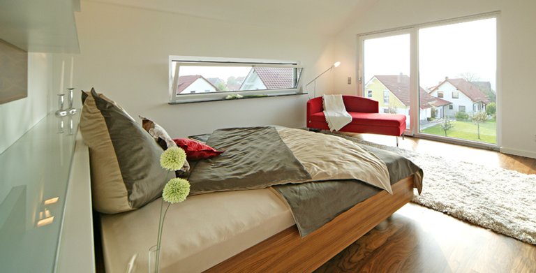 Musterhaus Style Fertighaus WEISS - Schlafzimmer Copyright: 