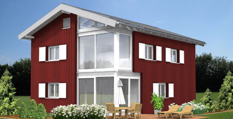 Planungsbeispiel Einfamilienhaus 152H20 von Bio-Solar-Haus