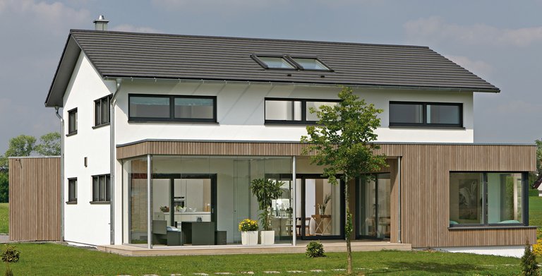 Musterhaus in Brettheim Außenansicht 4 Copyright: Keitel-Haus GmbH